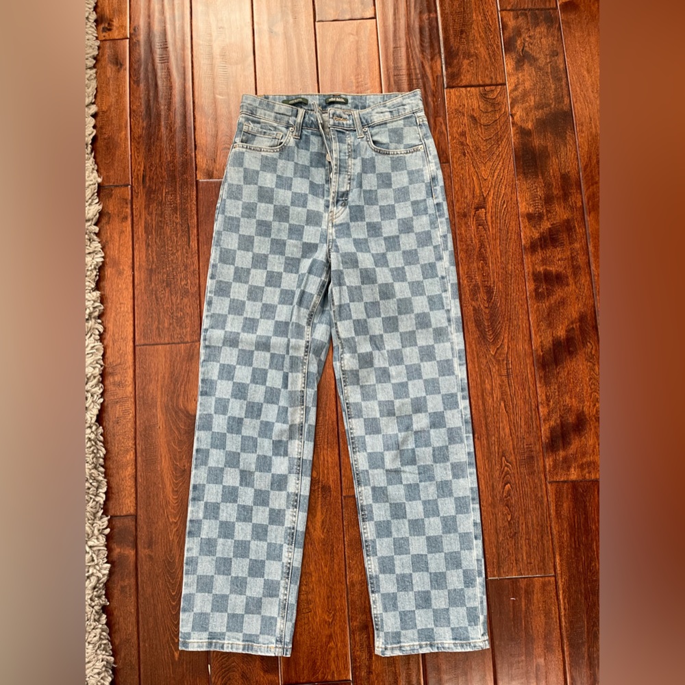 Checkered Jeans